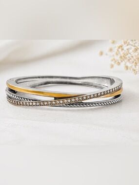 Brighton Neptune Bangle, Mixed Metal Bracelet